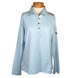 Horze Crescendo Rider Stories Long Sleeve Polo With Embroidered & Patch …